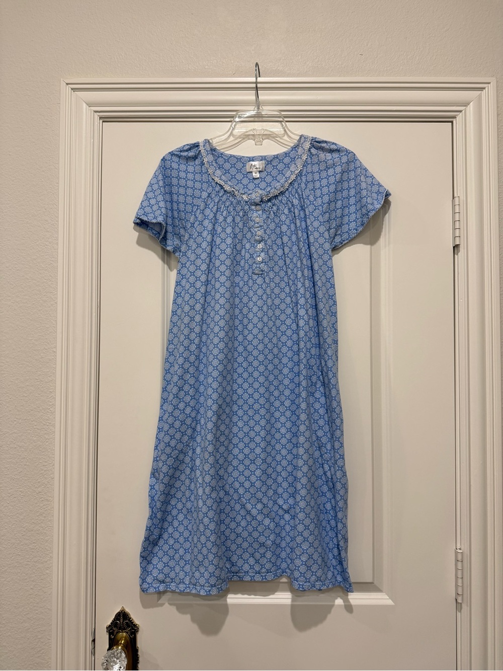 Ladies Aria Cotton Nightgown Pajamas Size Medium